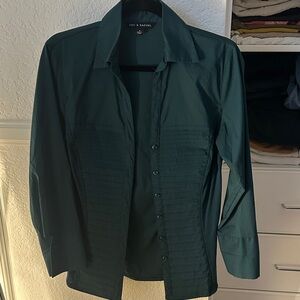 Zac & Rachel Women's Green Work Button Up Shirt